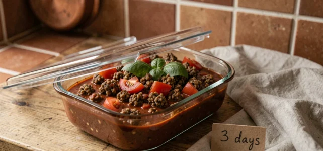 Wie lange können Sie Ihre hausgemachte Bolognesesauce gesundheitlich unbedenklich aufbewahren?